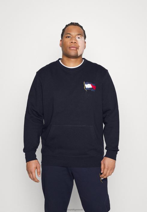 vabaaja kaelusega dressipluus RJV625194 kõrbe taevas Tommy Hilfiger