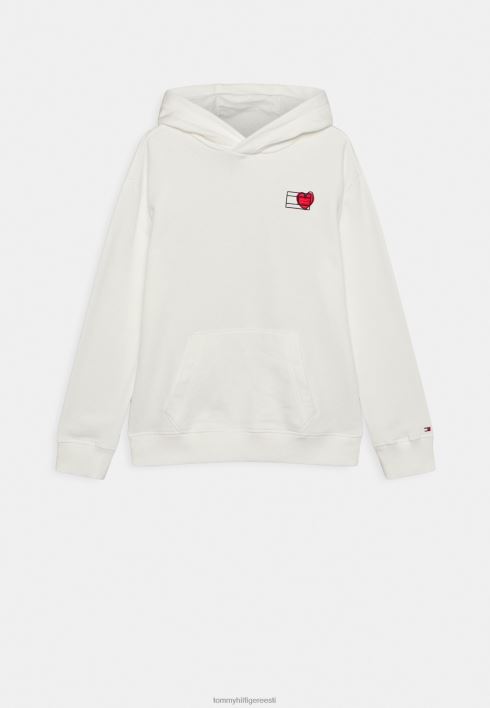 valentinipäeva kapuutsiga unisex dressipluus RJV628284 ekru Tommy Hilfiger