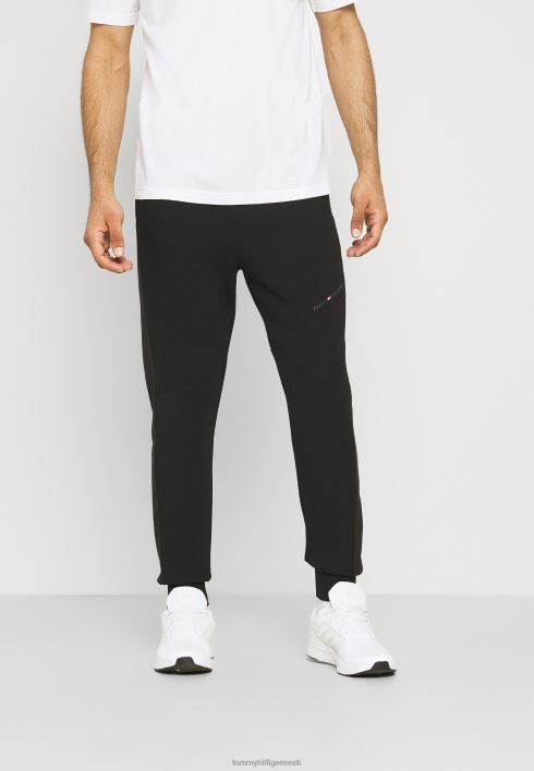 blokeeritud froteepükstega dressipüksid RJV628658 must Tommy Hilfiger