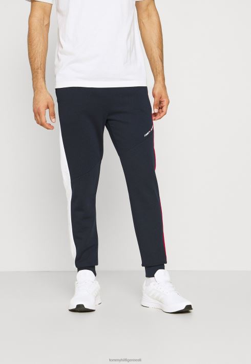 blokeeritud froteepükstega dressipüksid RJV628806 sinine Tommy Hilfiger