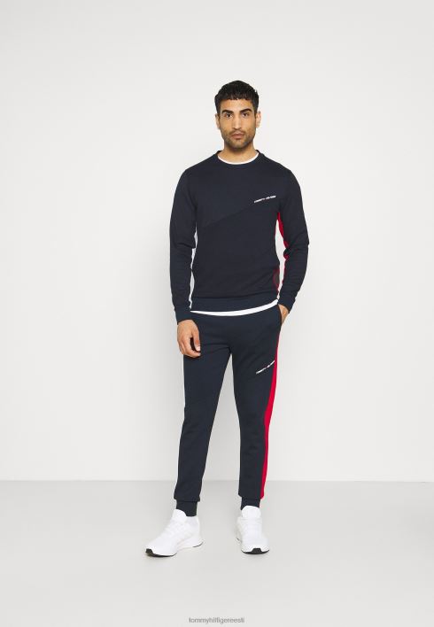 blokeeritud froteepükstega dressipüksid RJV628806 sinine Tommy Hilfiger