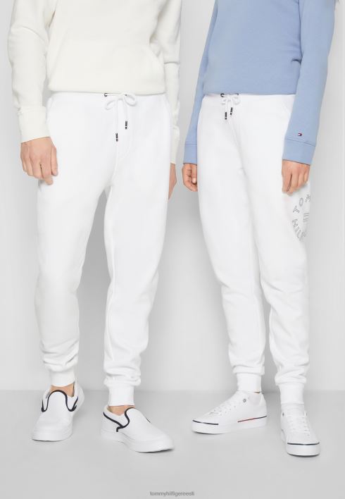 ümmargused graafilised dressipüksid unisex dressipüksid RJV625623 valge Tommy Hilfiger