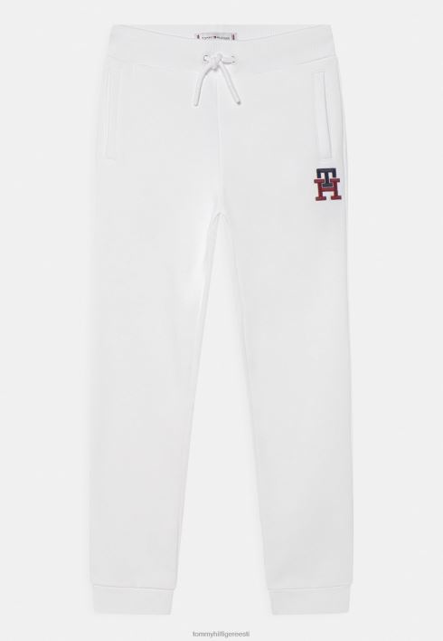 monogrammiga unisex dressipüksid RJV625460 valge Tommy Hilfiger