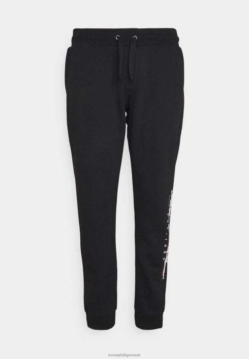 script tikandiga unisex dressipüksid RJV626457 must Tommy Hilfiger