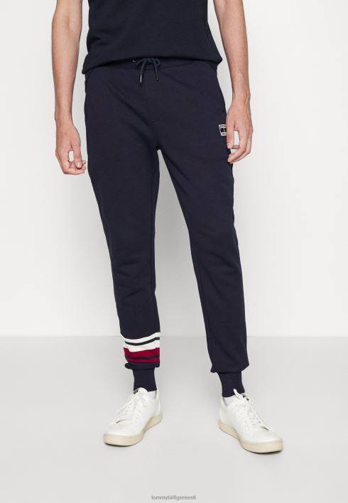 triibuliste detailidega dressipüksid RJV626592 kõrbe taevas Tommy Hilfiger