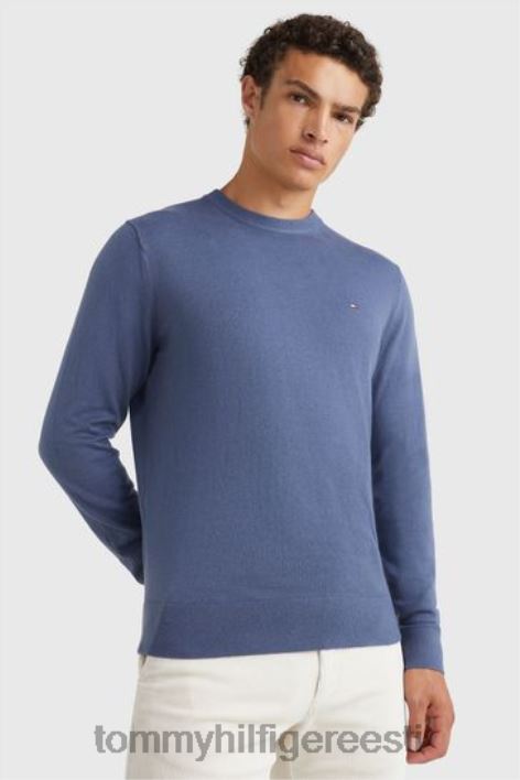 Pima puuvillane kašmiir kampsun RJV623520 sinine Tommy Hilfiger