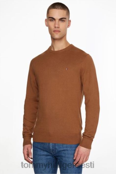 Pima puuvillane kašmiir kampsun RJV623645 pruun Tommy Hilfiger