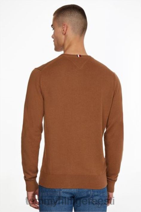 Pima puuvillane kašmiir kampsun RJV623645 pruun Tommy Hilfiger