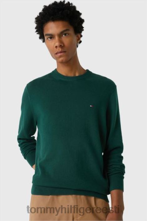 Pima puuvillane kašmiir kampsun RJV623648 roheline Tommy Hilfiger
