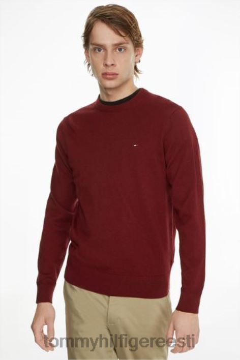 Pima puuvillane kašmiir kampsun RJV623650 punane Tommy Hilfiger