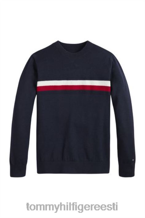 globaalse triibuga hüppaja RJV623237 sinine Tommy Hilfiger