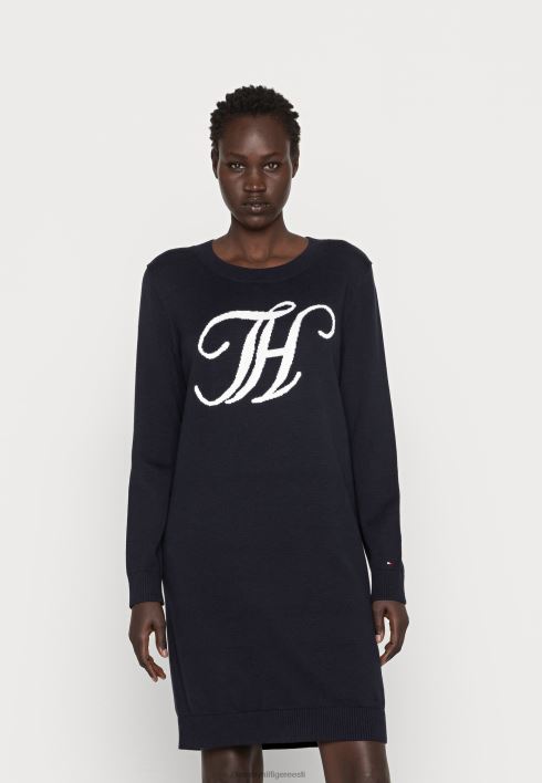 graafiline avatud kleidi kampsun kleit RJV624142 kõrbe taevas Tommy Hilfiger