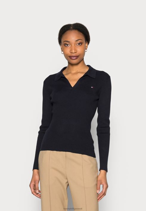 õhuke avatud kaelaga kampsun RJV627450 kõrbe taevas Tommy Hilfiger