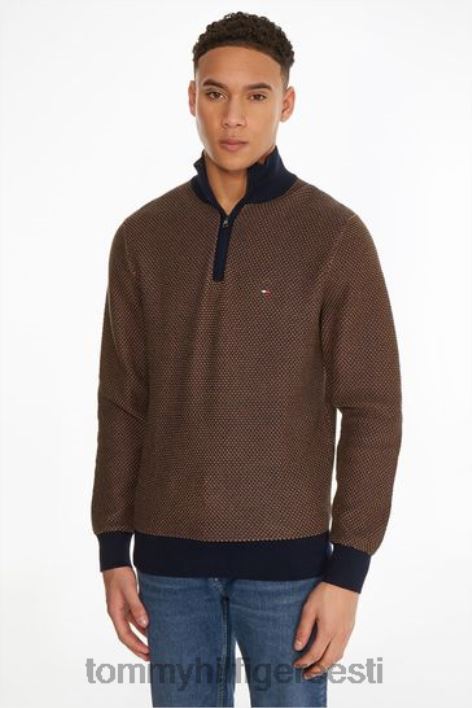 kahetooniline trikoo kaelus RJV623584 sinine Tommy Hilfiger