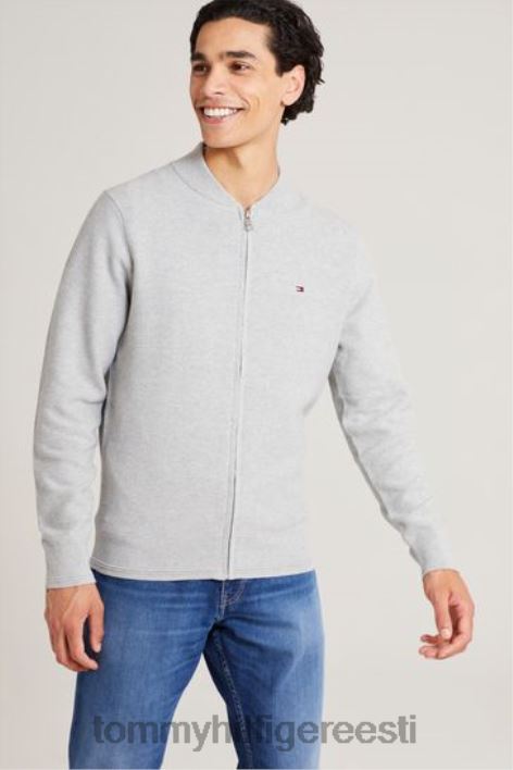 kootud pesapalli tõmblukuga läbi džempri RJV623136 hall Tommy Hilfiger