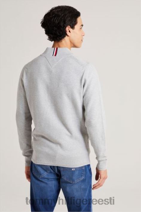 kootud pesapalli tõmblukuga läbi džempri RJV623136 hall Tommy Hilfiger