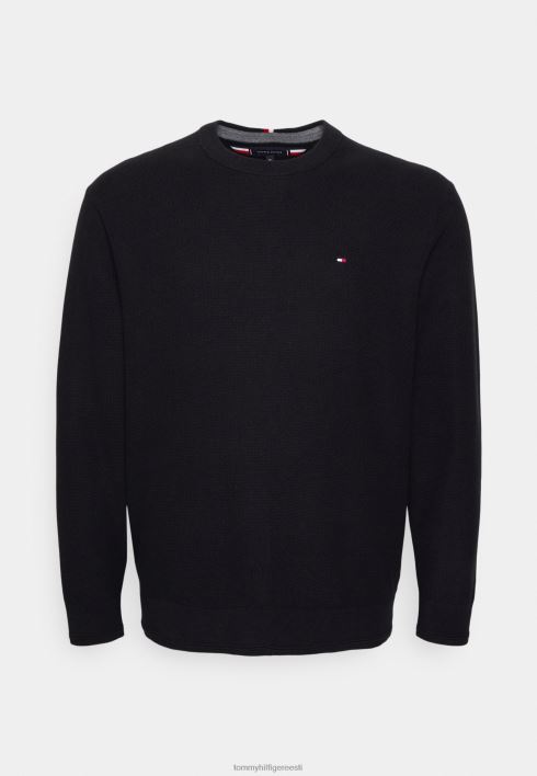 korvpunutise struktuuriga hüppaja RJV625423 must Tommy Hilfiger