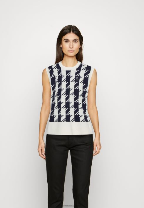 lõdvestunud vestiga hüppaja RJV625074 kõrbetaevas/ekru Tommy Hilfiger