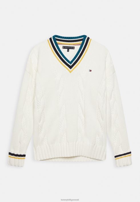 ülikooli hüppaja RJV625291 iidne valge Tommy Hilfiger