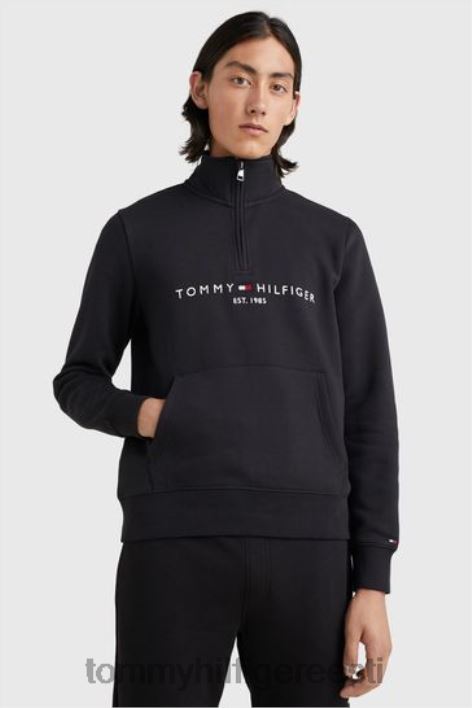 logoga kaelusega džemper RJV623451 must Tommy Hilfiger