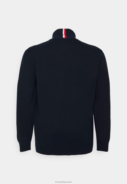 lux script logo rull-kaelusega džemprid RJV624803 kõrbe taevas Tommy Hilfiger