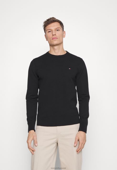 meega kaelusega kampsun kampsun RJV624780 must Tommy Hilfiger