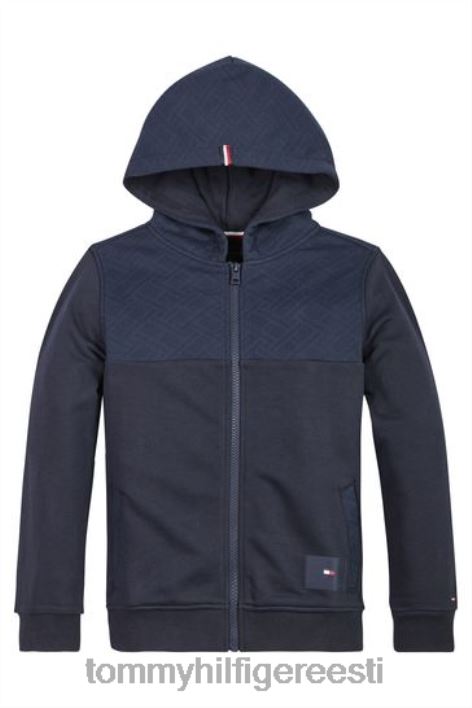 monogramm tõmblukuga hüppaja RJV623050 sinine Tommy Hilfiger