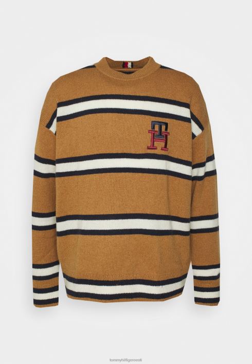monogrammi kaelusega hüppaja RJV625020 kõrbe khaki Tommy Hilfiger