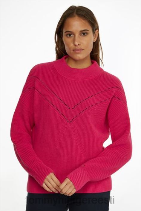 pilkupüüdva kaelusega džemprid RJV623504 roosa Tommy Hilfiger