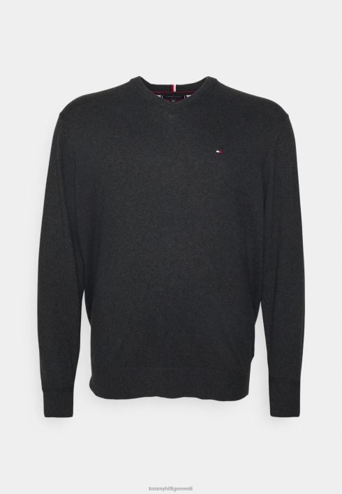 pima v kaelusega hüppaja RJV625746 tumehall Tommy Hilfiger