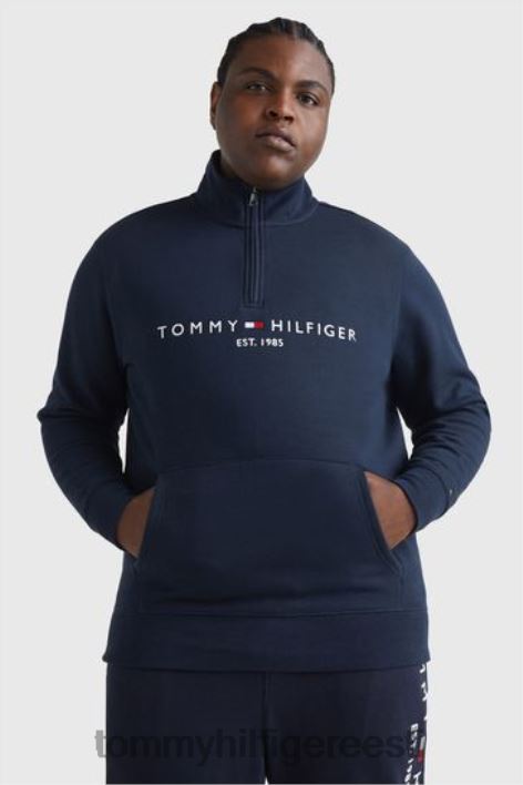 suur ja kõrge logoga trikoosärk RJV623227 sinine Tommy Hilfiger