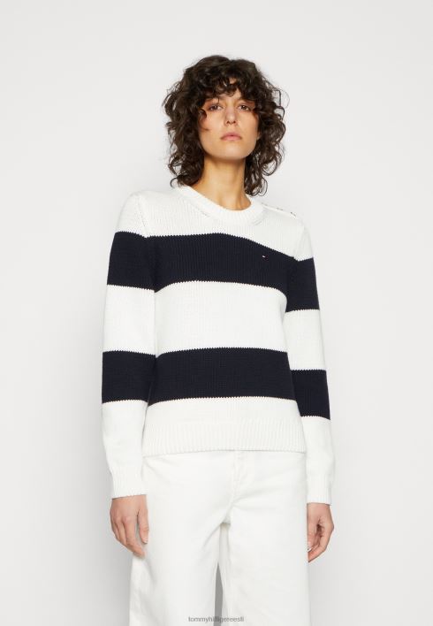 triibuline nupuga hüppaja RJV624611 tumesinine Tommy Hilfiger