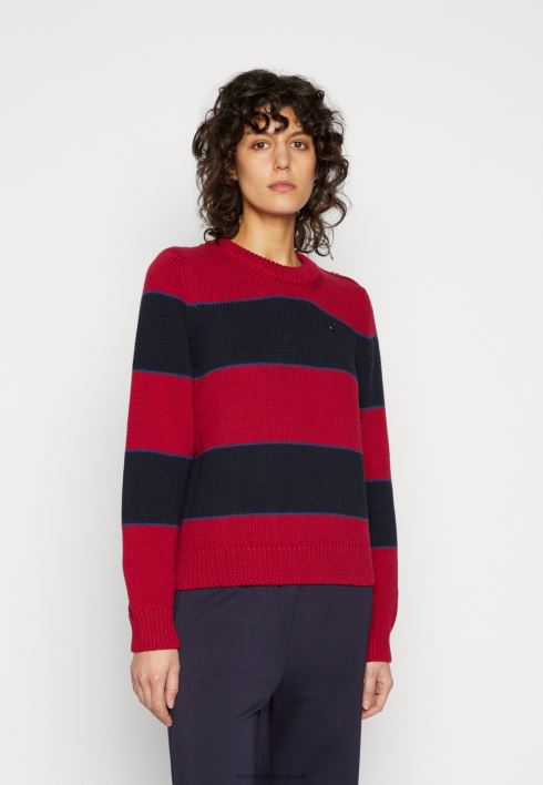 triibuline nupuga hüppaja RJV625043 kuninglik marja Tommy Hilfiger