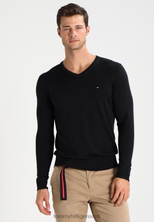 v-kaelusega kampsun RJV624502 lipp must Tommy Hilfiger