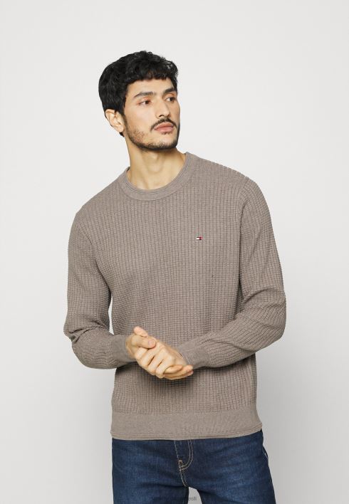 võrgustruktuuri meeskonnakaelusega hüppaja RJV627991 kanarbik Tommy Hilfiger