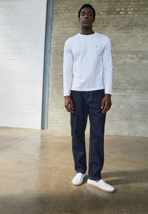 lihtne suvine libisemine espadrillidel RJV627601 valge Tommy Hilfiger