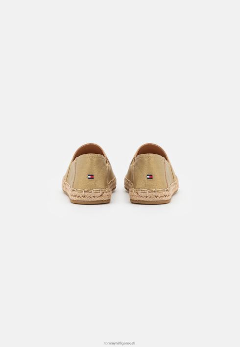 logoga metallist espadrillid RJV624236 hele kuldne Tommy Hilfiger