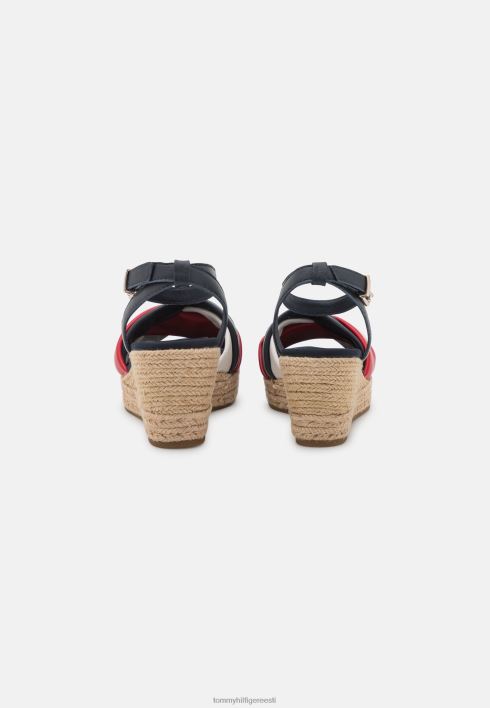 naiseliku kudumisega espadrillid RJV624505 tumesinine Tommy Hilfiger