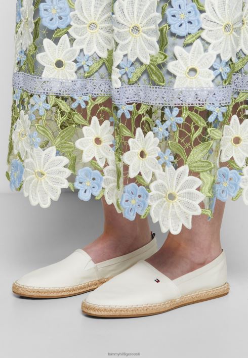 põhilised lamedad espadrillid RJV623931 elevandiluust Tommy Hilfiger