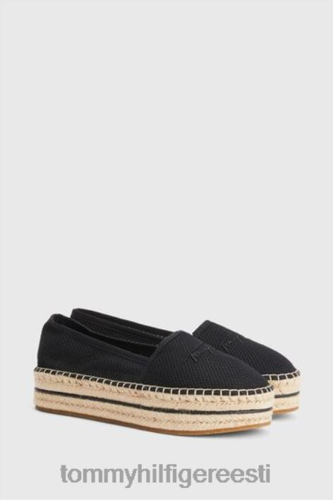 tekstuuriga lamedad espadrillid RJV623245 must Tommy Hilfiger