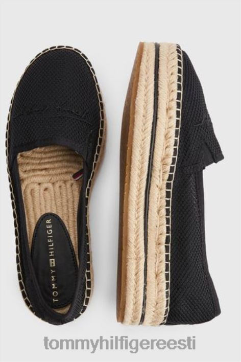 tekstuuriga lamedad espadrillid RJV623245 must Tommy Hilfiger