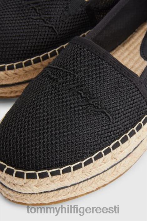 tekstuuriga lamedad espadrillid RJV623245 must Tommy Hilfiger
