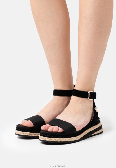 värvilised köis madala kiiluga espadrillid RJV628547 must Tommy Hilfiger