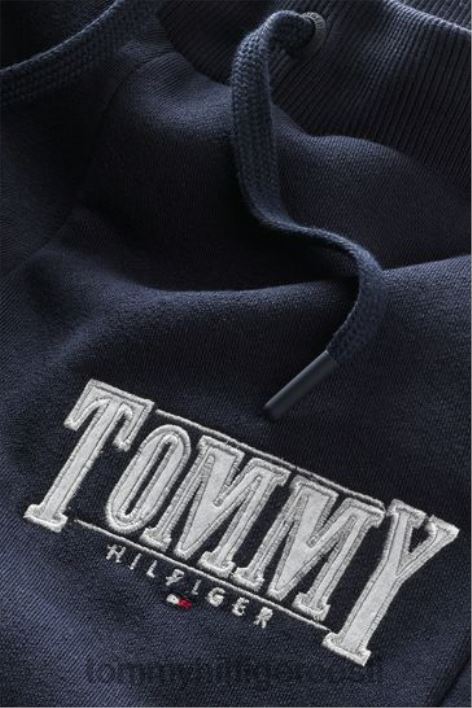 satiinist logoga jooksjad RJV623511 sinine Tommy Hilfiger