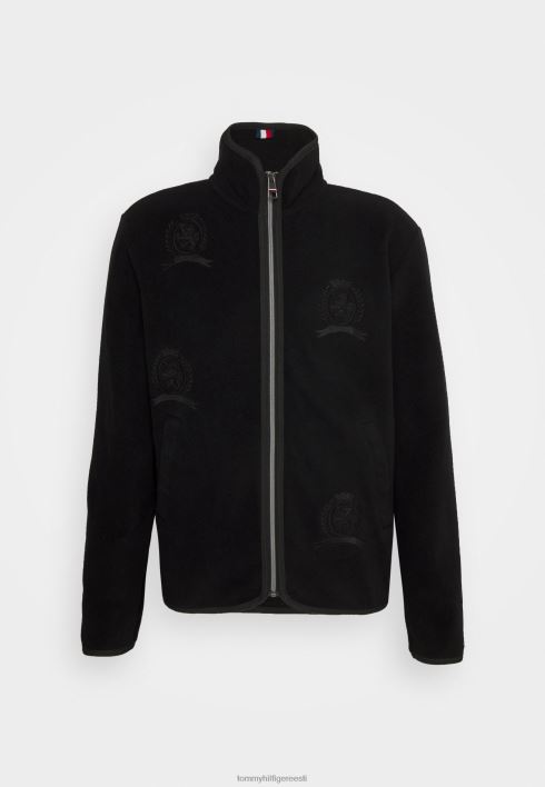 ikoonil tõmblukuga läbi fliisjakk RJV625539 must Tommy Hilfiger