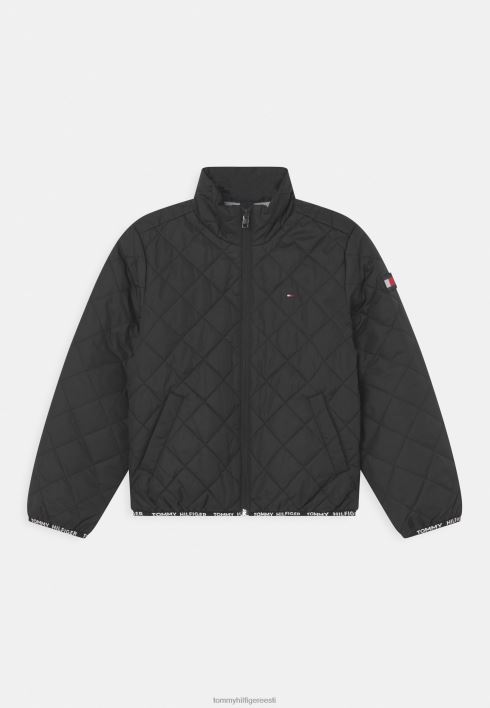 köites tepitud hele jope RJV628451 must Tommy Hilfiger