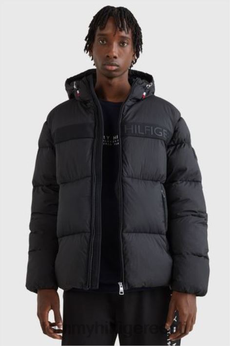 kõrge loft-puffer jope RJV623170 must Tommy Hilfiger