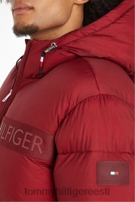 kõrge loft-puffer jope RJV623377 punane Tommy Hilfiger