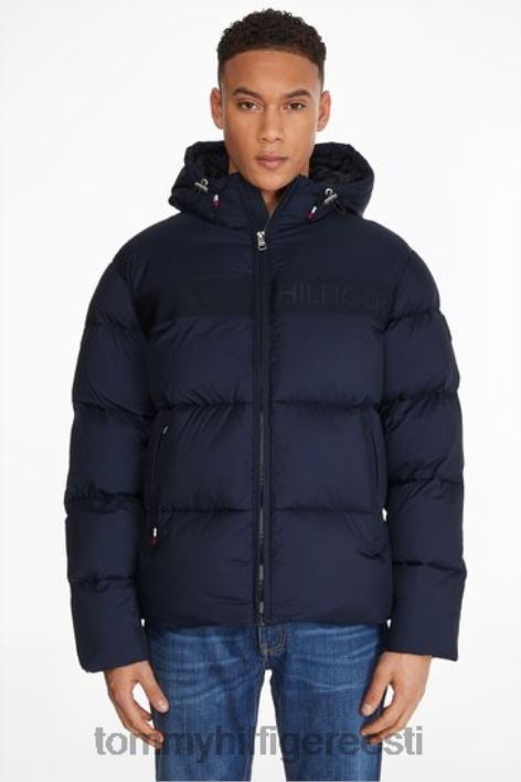 kõrge loft-puffer jope RJV623498 sinine Tommy Hilfiger