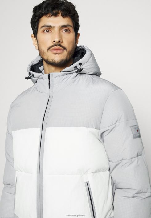 kõrge plokk kapuutsiga jope talvejope RJV628708 raudhall Tommy Hilfiger